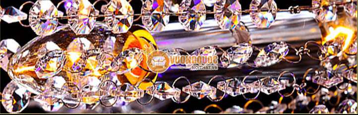 Đèn ốp trần pha lê thiết kế trăng sao cực đẹp CM103-14